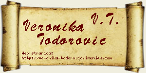 Veronika Todorović vizit kartica